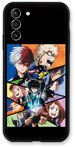 Schutzhülle für Samsung Galaxy S21 Plus, Manga My Hero Academia, Schwarz