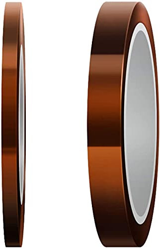 YANGWEN 2 Rollen Hitzebeständiges Tape, Hohen Temperaturen Hitzebeständig Tape 3D Drucker Hitzebeständiges Tape Elektronik Isolierband zum Abdecken,Löten,Pulverbeschichten,（10mm,20 mm