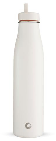 One Green Bottle New Evolution Collection Stainless Steel Water Bottle, Triple-Walled Isothermal Insulated, 800ml Leakproof Sports Cap for Hot and Cold Drinks Milk BOTL