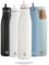 One Green Bottle New Evolution Collection Stainless Steel Water Bottle, Triple-Walled Isothermal Insulated, 800ml Leakproof Sports Cap for Hot and Cold Drinks Milk BOTL