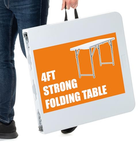 Bishop Trestle Table Heavy Duty for Camping, Catering, BBQs, Picnics and Events (120cm)