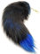 permangallop fuchsschwanz anhänger, fuchsschwanz auto, Schlüsselanhänger, Animal Tail Zubehör, Tasche Charme, Plüsch-Anhänger, Groß Plüsch-Schlüsselanhänger, Tanz-Requisiten (blau)