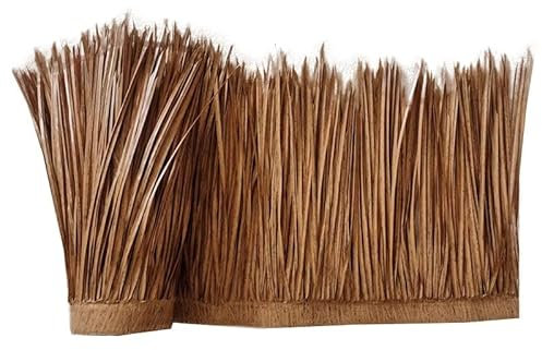 Reisstroh Dach Künstliches Strohdach Fliesen Grasdach Rolle,Mexikanisches Palmenblätter Synthetische Palmenstroh Paneele Seegras Dach,Langlebig Palmgras-Rolle für Terrasse Strandschir Party Deko ( Siz