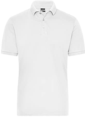 James & Nicholson Herren Bio Workwear Polo Stretch - Polo aus weichem Elastic-Piqué