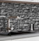 MyMaxxi Küchenrückwand Folie selbstklebend matt - einfache Montage ohne Bohren 0,4mm stark Versteift - Motiv Ziegelwand Grau 60cm hoch - Spritzschutz Küche Klebefolie - Steinwand Anthrazit 180 x 60cm