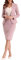 Allegra K Ensemble 2 pièces pour Femme avec Jupe et Blazer à Manches Longues et Jupe Crayon Costume d'halloween Rose XL