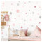 Little Deco Wandsticker 172 Punkte Set Wandtattoo Kinderzimmer Kreise Dots Polka Babyzimmer Wandaufkleber Punktaufkleber selbstklebend rosa grau DL980