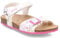Geox J Adriel Girl C Sandales Fille, Blanc Multicolore, 30 EU