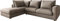 DELIFE Eckcouch Isla Bouclé Schlamm 330x225 cm Ottomane Links