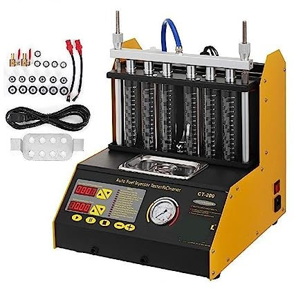 KOZWAY CT200 Nettoyeur d'injecteur de Carburant testeur Machine de Nettoyage 4/6 cylindres Outils de Nettoyage d'injecteur à Ondes ultrasoniques for Voiture Moto