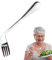 Älterer Ellenbogenlöffel - Selbstfütterungslöffel, Gabel, gebogen,Elder-Fütterungsbesteck für bequemes und komfortables Essen für behinderte Erwachsene und Senioren