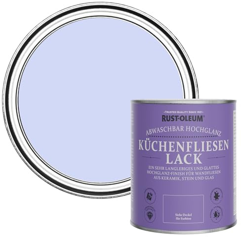 Rust-Oleum Purple Water-Resistant Kitchen Tile Paint in Gloss Finish - Be My Mermaid 750ml