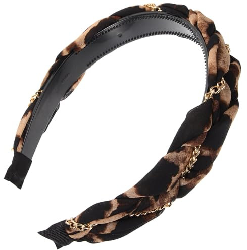 Beaupretty Leopard Pattern Wide Hair Band Non- Headband for Women for Daily Wear and Special Occasions Versatile Hair Decoration Accessory