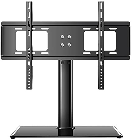 TV Stand tv wall mount TV Stand Mount, Height Adjustable Table Top TV Stand With With Tempered Glass Base, Fits 32-55 Inch Low Profile TVs, Perfect For Corner And Bedroom