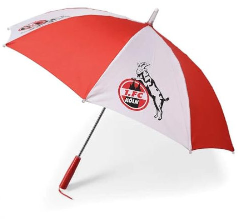 1. FC Köln Stockschirm mit Lampe rot-weiß beleuchteter Schirm Regenschirm