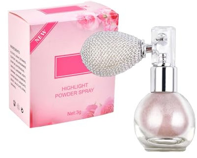 Glitzer Spray, Pink Glitzer Haarspray, Langanhaltender Glitzerspray Haare, Schminke Karneval Spray, Glitzer Spray Haare und Körper, Sparkle Highlighter Puder, Shimmer Rosa Glitter Gesicht Für Frauen