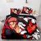 DOTERO Jujutsu Kaisen Bettwäsche 135x200cm,Bettbezug Set Atmungsaktive Mikrofaser Bettwäsche Für Schlafzimmer,Kinder Bettwäsche mit Kissenbezügen (4,135x200cm+80x80cmx1)