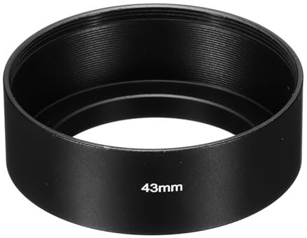 PATIKIL 43mm Paraluce Superficie Opaca Standard Antiriflesso Interno Nero | per Obiettivo Fotocamera