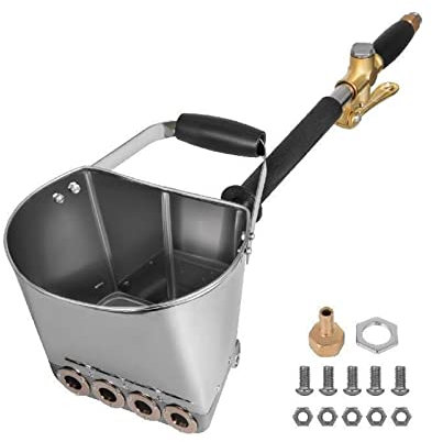 AUBEST Mörtelspritzpistole 4-Jet 3kW Wand Stuck Schaufel Trichter Schöpfkelle Zementspritzpistole Putz Deckenfarbe Betonspritzwerkzeug