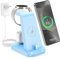VCVS 30W USB C Superschnell Ladestation kompatibel mit Samsung Watch und Handy, 3 in 1 Ladegerät für Galaxy S24/S23/S22/S21/S20, Z Flip/Z Fold, i Phone 15, Galaxy Watch 6/5/4/3/Active, Galaxy Buds