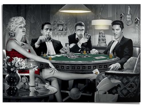 REINDERS Giant Poster XXL, Chris Consani - four of a kind, Home Office, Bilder, Wanddeko, Room Decor, Papier, Schwarz-Weiß, 100x140cm