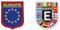 Patch Set - Aufnäher Patches Zum Aufbügeln Oder Aufnähen, Schildform, 5x6.5cm, 1 Stück Europa Flagge und 1 Stück Europa, Bügelbild Für Erwachsene Textilien, Rucksack Patch, Aufbügelbilder