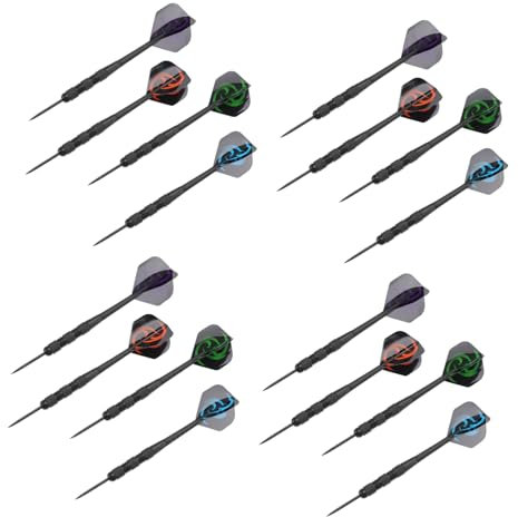 MUSISALY 12St Harter pro Darts professionelle dartpfeile e Pfeile Noir Darts saug Darts Lässiges Darts liefert Darts Harte Dartnadel Stock Darts Dartzubehör Pin-Typ Black