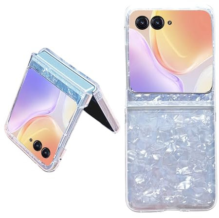 Fourmor para Motorola RAZR 50 /RAZR 50 Ultra Funda para teléfono - Funda Plegable con patrón láser - para Motorola RAZR 50 /RAZR 50 Ultra Funda para teléfono para Moto RAZR 2024
