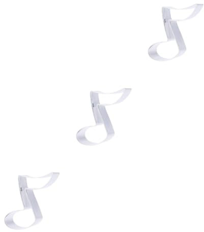 Ciieeo 3pcs Cookie Cutters Music Note Shape Stainless Steel Baking Moulds Easy Demoulding for Fondant Chocolates