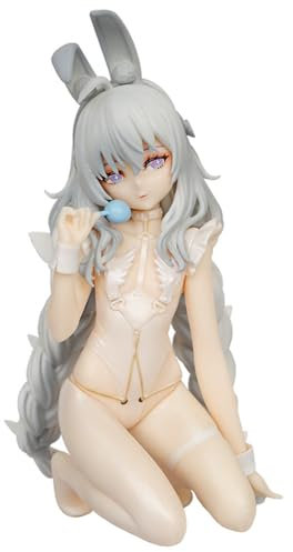 Gooyeh MNF Le Malin Figuren Anime Azur Lane Figur PVC Action Figur 14CM Weiße Bunny Mädchen Statue Sitzhaltung Pose Skulptur Handgefertigtes Sammlerstück Desktop Dekoration