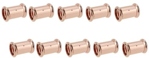 10 Pack of 15mm Press Fit Straight Couplers M-Profile Wras Approved