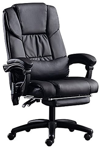 SaryEdge Chefsessel Bürostühle und Schreibtische Ledersessel Dickes Polster Computerstuhl mit hoher Rückenlehne 135° Neigung Mit Fußstütze Unisex(