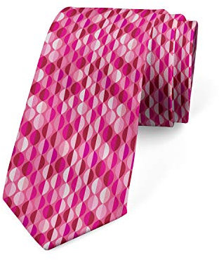 BHHJKK Mehrfarbige, moderne Herren-Krawatte, Fuchsia, Hot Pink, One size