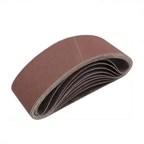 10 bandas de lijado de 75 x 533 mm for lijadora de banda de 3 x 21 pulgadas