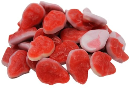 Fruchtgummi Himbeer Totenköpfe mit Schaumzuckerboden Halal 175g