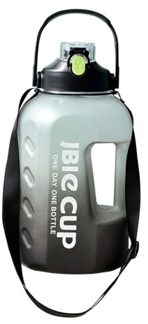 Motivational Water Bottle with Time to Drink 3L Capacity Reusable Antigote Water Bottle with Straw and Two Handles Large Gym Water Container Ideal for Indoor Training