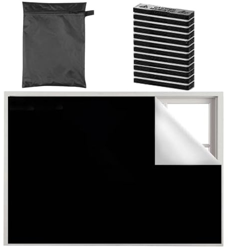 Yianyal Verdunkelungsrollo für Fenster, tragbare Vorhänge, magnetisch, Blickdicht, für Haus, Auto, Balkon, Wohnwagen, Patio