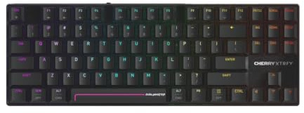 Cherry XTRFY MX 8.2 Pro TMR Wireless, Gaming-Tastatur, DE QWERTZ, Weiß | Magnetisches/Mechanisches Keyboard, TKL-Format, Anpassbare CHERRY MK CRYSTAL Switches, Hot-Swap, 8000 Hz, PBT-Keycaps