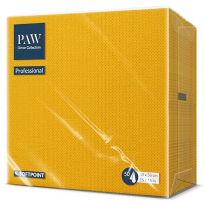 PAW Servietten 38 x 38 cm, 50 Stück Soft Point - Grapefruit | Stoffähnlich weich und dabei stabil, lebensmittelecht, ideal für Gastronomie, Hotels und Cafés, made in Europe