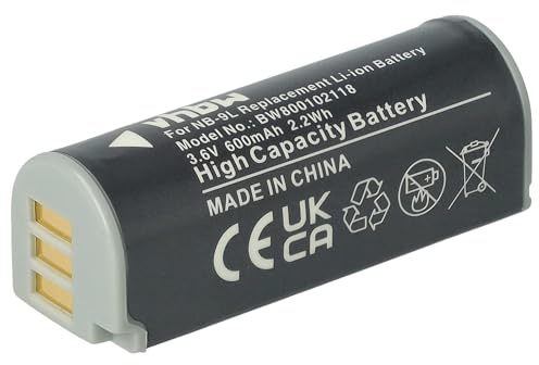 vhbw Akku Ersatz für Canon NB-9L | für Kamera (600 mAh, 3,6 V, Li-Ion)