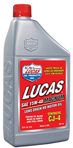 Lucas Oil 10298 Synthetic 15W-40 Cj-4 Motor Oil