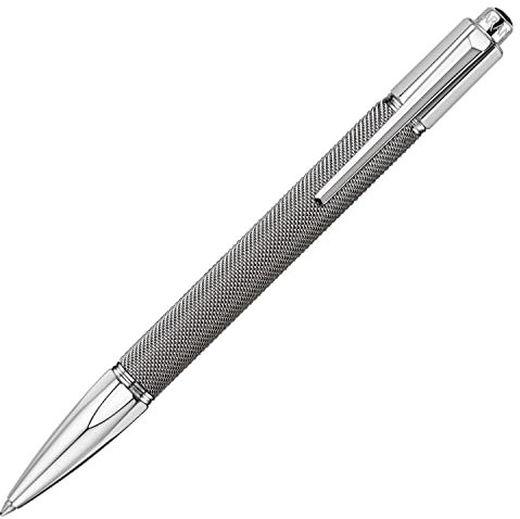 Caran d'Ache Kugelschreiber Varius Ivanhoé versilbert und rhodiniert im Coat of Mail Design in der Farbe Silber, 4480014