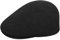 Kangol Seamless Wool Gatsby 507 Flatcap Schiebermütze Schnabelmütze Gatsbymütze Wollcap Schirmmütze (M (56-57 cm) - schwarz)