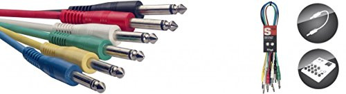 Stagg 18243 60 cm Jack Patch Cable (Pack of 6)