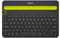 Logitech K480 Kabellose Multi-Device Tastatur für Windows, macOS, iPadOS, Android oder Chrome OS, Bluetooth, Kompakt, PC, Mac, Laptop, Smartphone, Tablet, Deutsches QWERTZ-Layout - Schwarz