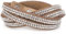 styleBREAKER weiches Strass Armband, eleganter Armschmuck mit Strassteinen, Wickelarmband, 2x2-Reihig, Damen 05040004, Farbe:Braun Metallic/Klar