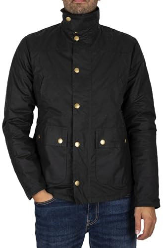 Barbour Giubbino Corto Reelin Jkt Verde Cotone Cerato Uomo M