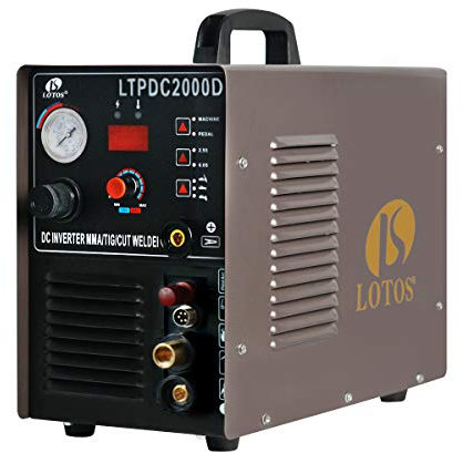 Lotos LTPDC2000D Plasma cutter saldatrice TIG stick saldatore 3 in 1 Combo, 50 Amp non-touch Pilot ARC Plasma cutter, 200 a TIG/stick Welder doppio voltaggio 220 V/110 V
