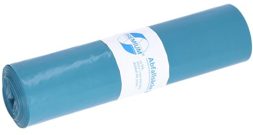 Müllsäcke DEISS PREMIUM blau, 25 Abfallsäcke, 120 Liter
