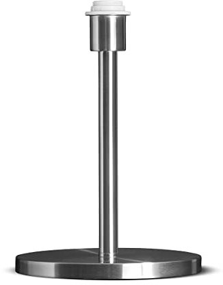 Home Sweet Home Pied de lampe de table moderne Mauro pour abat-jour | luminaire | 24/24/36cm | Acier brossé | pied de lampe de table | Métal | E27 | pour abat-jour | luminaire max.35cm
